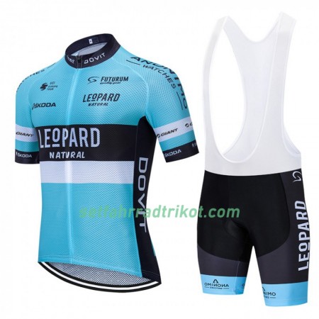 Fahrradbekleidung Radtrikot Kurzarm + Trägershorts 2020 Leopard Pro Cycling N001